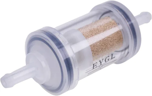 Vista 6 de Kit de filtro de combustible diésel con abrazaderas y mangueras con elemento de bronce de 297 micras compatible con el sistema de combustible