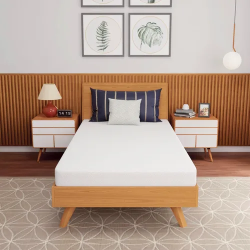 Vista 3 de PayLessHere Colchón de espuma viscoelástica de 5 pulgadas, colchón con infusión de carbón de bambú de gel de enfriamiento, colchones de firmeza