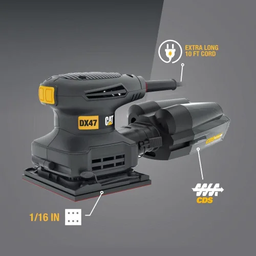Vista 3 de Cat erpillar Cat DX47U - Lijadora de hojas con cable de 1/4" 2.4-AMP