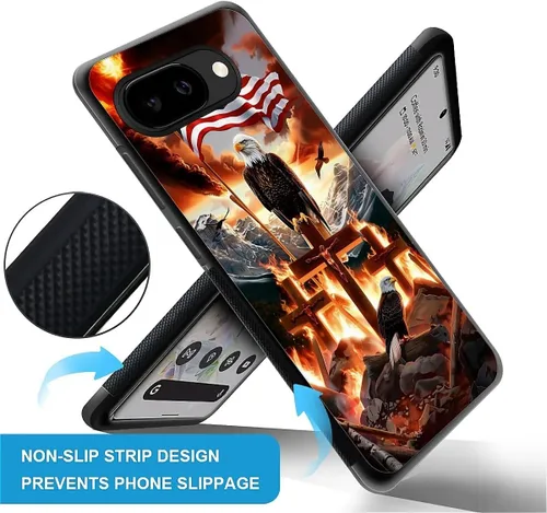 Vista 386 de Compatible con Google Pixel 4A 5G Mobile Case Creative Acrylic Panel trasero Silicona Protección Grip especialmente diseñado para Google Pixel 4A 5G