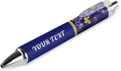Vista 11 de Bolígrafos de árbol de dinosaurio azul personalizados con punta de lápiz capacitivo, bolígrafos grabados personalizados con nombre y logotipo