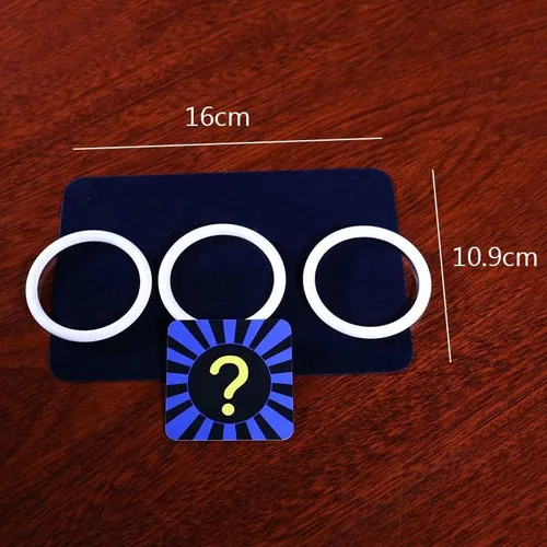Vista 3 de SUMAG Deluxe Vanishing Coin in Rings Trucos de magia Moneda desaparecer Aparecer Magia Cerrar Ilusiones Calle Trucos Mentalismo Prop