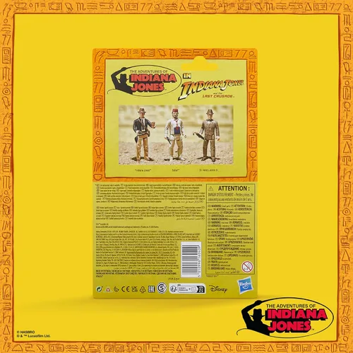 Vista 6 de Indiana Jones and The Last Crusade Retro Collection Figura de acción de Sallah, 3.75 pulgadas, juguetes para niños a partir de 4 años