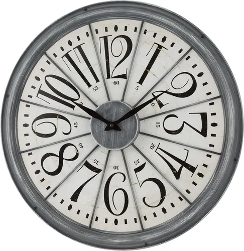 Vista 2 de La Crosse Technology Reloj de pared de cuarzo Alice gris de 20 pulgadas - 404-3950