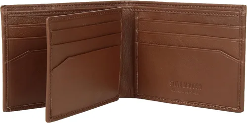 Vista 5 de Steve Madden Cartera RFID de cuero para hombre con bolsillos abatibles