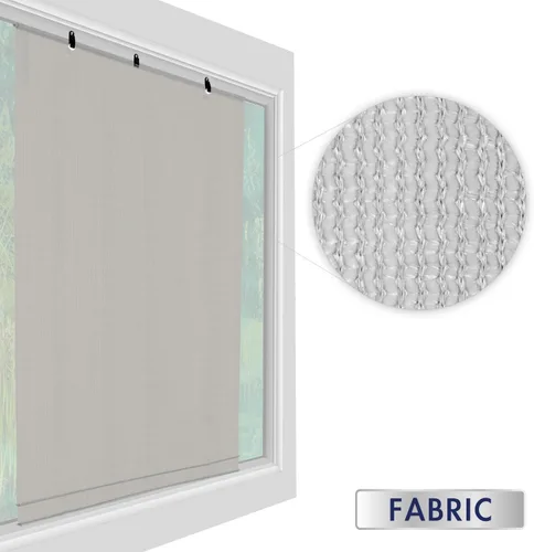 Vista 4 de Windscreen4less Persianas opacas enrollables para exteriores, pantalla de privacidad para pérgola, balcón, porche, cochera, terraza, ventana, 8' An