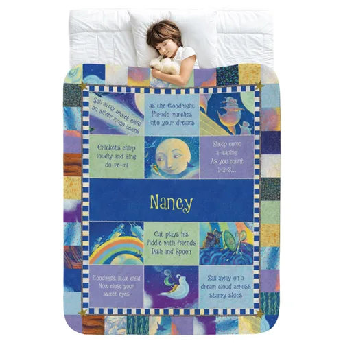 Vista 6 de I See Me! Manta Sherpa personalizada – Poliéster/Sherpa – 50 x 60 pulgadas – Rojo – Impresión de letras – Apellido de la abuela y hasta 20 nombres