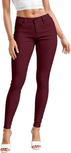 Vista 30 de Hybrid & Company - Pantalones ultraelásticos para mujer, cómodos y ajustados, para el trabajo y ocasiones informales Negro