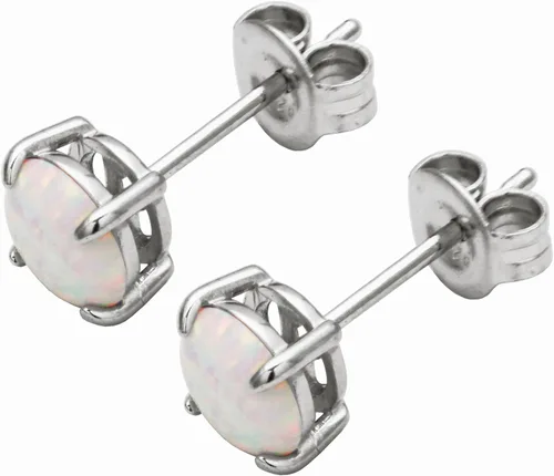 Vista 52 de Amazon Essentials Aretes redondos de plata de ley con piedra natal (anteriormente colección Amazon)