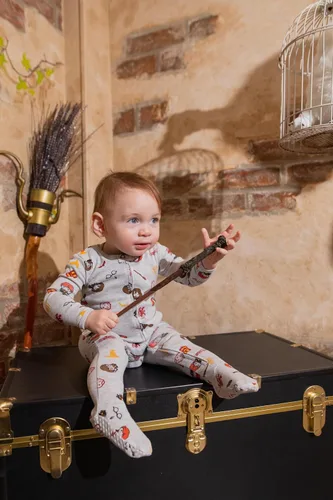 Vista 4 de Harry Potter Paquete de 2 overoles con cremallera para bebé recién nacido a bebé