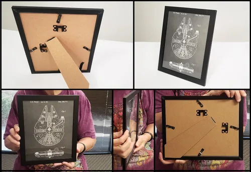 Vista 4 de Regalos de baterista para hombres y mujeres, decoración de estudio de música, juego de 6 (8 x 10 pulgadas) impresiones artísticas enmarcadas