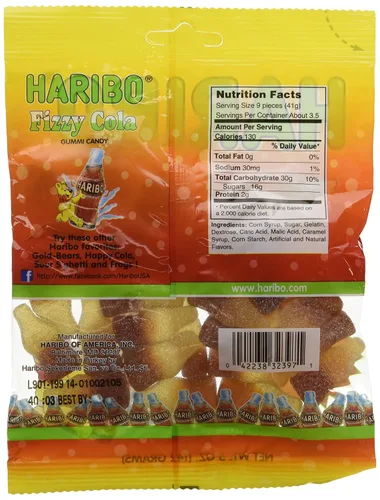 Vista 2 de HARIBO FIZZY COLA -5 OZ (Paquete de 2)