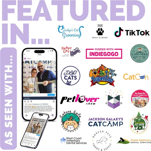 Vista 2 de RYERCAT - Cepillo de dientes para gatos de doble cara, cepillo de dientes para gatito con microcabezal para un ajuste personalizado, suministros