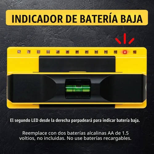 Vista 6 de ProSensor 710 + Stud Finder profesional con nivel de burbuja integrado y regla
