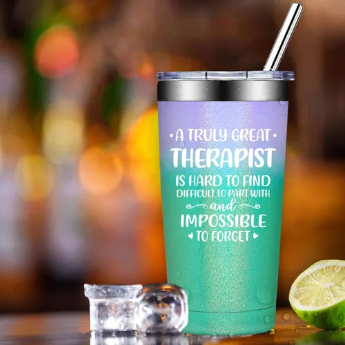 Vista 7 de Grifarny Regalos para terapeutas, salud mental, regalos para fisioterapeutas, regalos para mujeres, Navidad, regalo de terapia para terapeutas, vaso