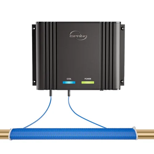 Vista 9 de iSpring ED2000S - Desincrustante para toda la casa, acondicionador de agua dura electrónico alternativo sin sal, diseño de luz LED de respiración