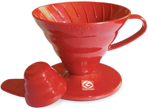 Vista 2 de Hario Gotero de café de plástico V60, tamaño 03, transparente