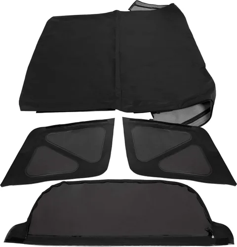 Vista 7 de ECOTRIC Parte superior blanda de ventanas tintadas, compatible con Suzuki Sidekick/Geo Tracker 1995-1998, cubierta superior suave para senderos