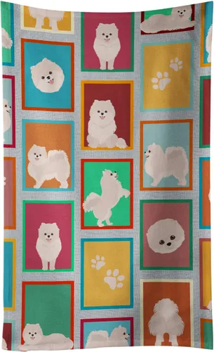 Vista 58 de Caroline's Treasures MLM1160KTWL - Lots of Red Siberian Husky - Toalla de cocina para invitados, toalla de baño decorativa para cara, té, paño