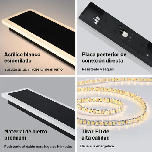 Vista 5 de Luz de pared al aire libre moderna de 18 pulgadas IP65 impermeable