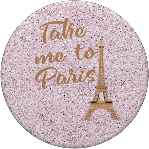 Vista 3 de Eiffel Tower Take Me To Paris France - PopSockets para teléfonos y tabletas