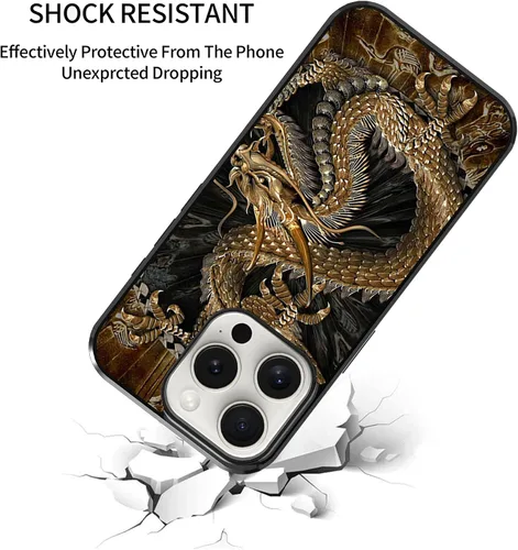 Vista 273 de Funda para iPhone Air - Dragón dorado chino