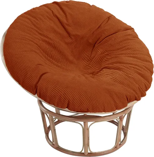 Vista 9 de Sqodok Papasan - Fundas de cojín de 50 pulgadas de tela de pana para interiores, lavables a máquina, con cremallera y correas