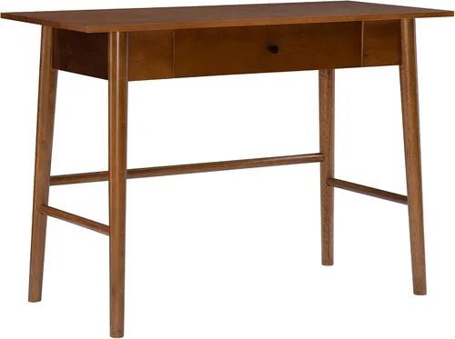 Vista 16 de Linon Escritorio de madera negro con un cajón Melissa