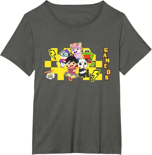 Vista 41 de Ryan's World Game On Characters Camiseta, Negro, S