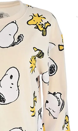 Vista 7 de Peanuts Sudadera clásica de forro polar Snoopy para mujer