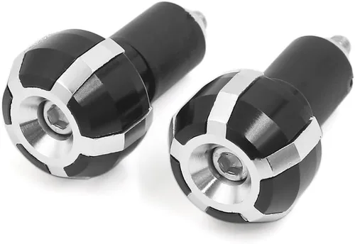 Vista 6 de uxcell 2 unids aleación de aluminio deslizante mango barra mano agarre extremo tapa para motocicleta
