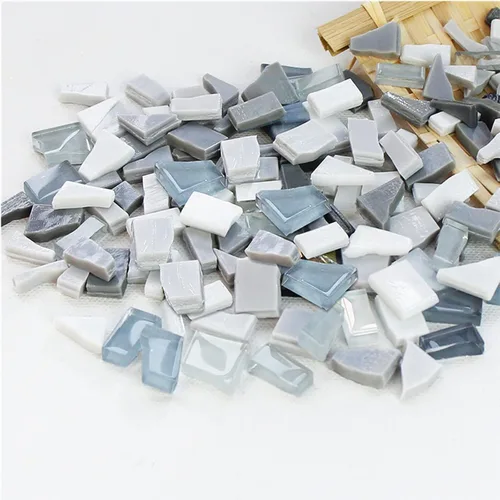 Vista 7 de Azulejos de mosaico de cristal irregulares de 1.1 libras, mosaico pequeño, pasatiempos para niños, manualidades de cristal hechas a mano