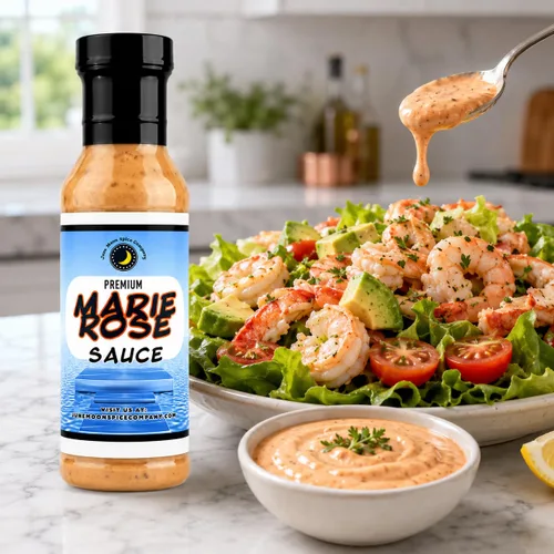 Vista 3 de Premium Salsa Marie Rose Botella de 12 onzas líquidas con tapa de bloqueo de sabor Bajo en colesterol Elaborado en lotes pequeños Salsa