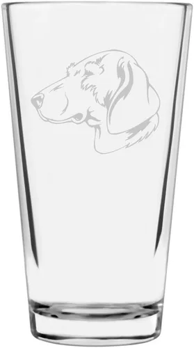 Vista 403 de Podenco Canario - Vaso de pinta de 16 onzas con temática de perro personalizado