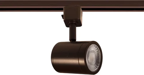 Vista 7 de WAC Lighting Charge 8010 - Kit de 3 luces LED de 27 W con alimentación de toldo flotante y riel de 4 pies con tapas finales, cabezales Bronce oscuro