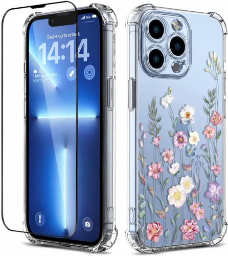 Vista 65 de Funda para iPhone 13 y iPhone 14 (6.1 pulgadas) con protector