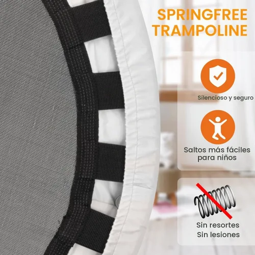 Vista 5 de Ativafit - Trampolín con banda elástica de 36 pulgadas, mango grande para niños de 2 a 6 años, trampolín mini para interiores y exteriores