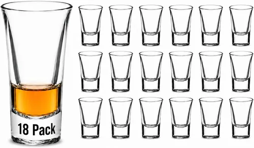 Vista 12 de Paquete de 12 vasos de chupito de 1.8 onzas a granel con base pesada, juego de vasos de chupito de medición transparentes para café, vodka, tequila