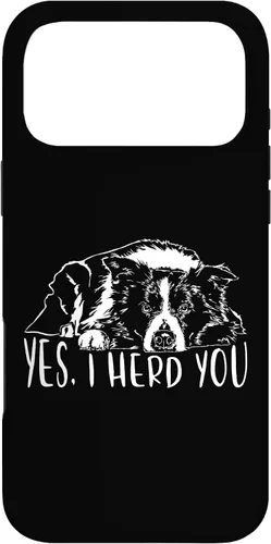 Vista 22 de Border Collie I Herd You Herd You Dog Funny Dog Saying Case for iPhone 17