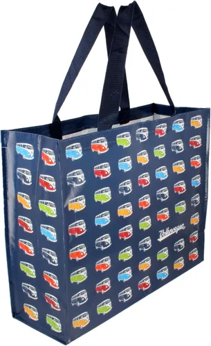 Vista 10 de BRISA VW Collection - Bolsa de compras de poliéster reutilizable Volkswagen con motivo de autocaravana T1