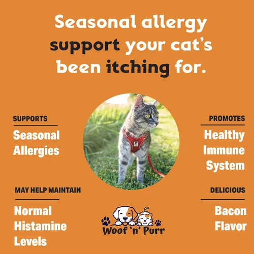 Vista 3 de Alivio de la alergia para gatos – Ayuda a apoyar la alergia y el alivio de la picazón para gatos – Alergia a los gatos – Alivio de la picazón
