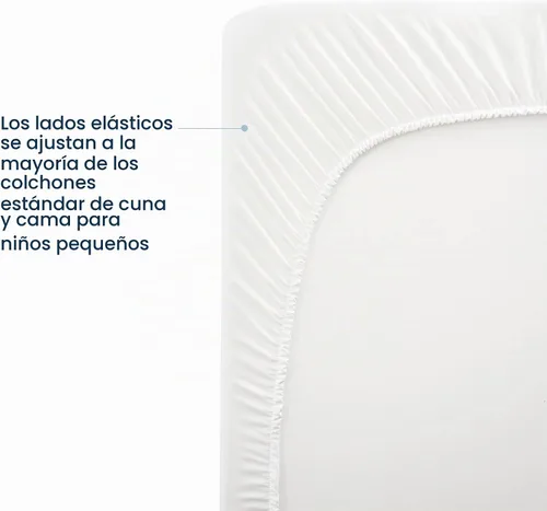 Vista 6 de HALO Funda de colchón transpirable para cuna, malla acolchada, impermeable, ajuste universal para cuna estándar y camas de niños pequeños, fácil