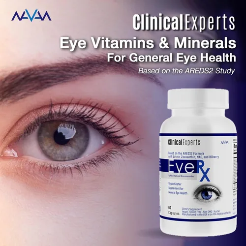Vista 2 de Navan EyeRx Antioxidante AREDS 2 Suplemento de vitaminas y minerales para la salud general de los ojos por expertos clínicos – Luteína, zeaxantina