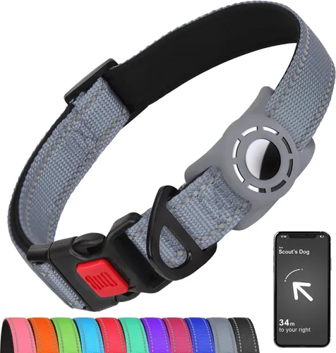 Vista 8 de Collar reflectante para perros pequeños con soporte de silicona