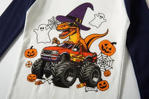Vista 59 de Demifill Conjunto de pijamas de Halloween para niños y niñas, pijamas de Navidad, ropa de dormir para niños y niñas