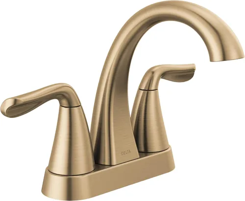 Vista 13 de Delta Arvo - Grifo central de baño extraíble, grifo dorado para lavabo de baño, grifo de baño con rociador extraíble, grifo de baño de 3 agujeros