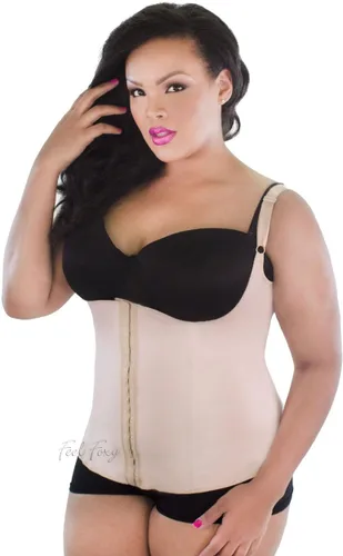 Vista 4 de Feel Foxy Chaleco de látex para mujer Faja Reductora