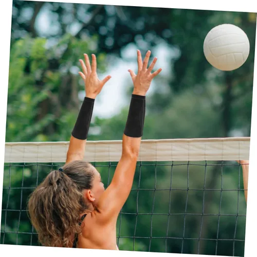 Vista 8 de Yardwe 1 par de almohadillas elásticas para brazos de voleibol, protector deportivo para alivio y diseño transpirable para un uso cómodo