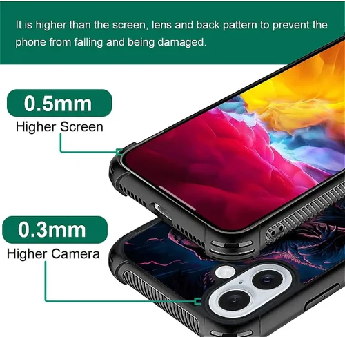 Vista 1005 de Funda compatible con iPhone 15, diseño de elefantes africanos, diseño increíble a prueba de golpes, antiarañazos, carcasa trasera de policarbonato