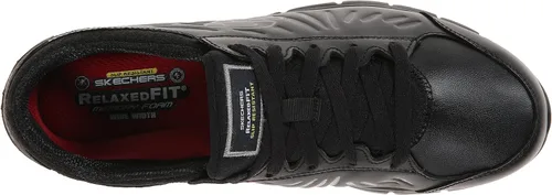 Vista 5 de Zapatillas de trabajo Skechers para dama, con suela antiderrapante.